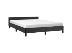 vidaXL Bettgestell mit Kopfteil Schwarz 140x200 cm Kunstleder Modell 11399621