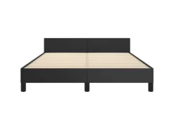 vidaXL Bettgestell mit Kopfteil Schwarz 140x200 cm Kunstleder Modell 11399621