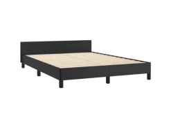 vidaXL Bettgestell mit Kopfteil Schwarz 140x200 cm Kunstleder Modell 11399621