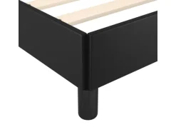 vidaXL Bettgestell mit Kopfteil Schwarz 140x200 cm Kunstleder Modell 11399621