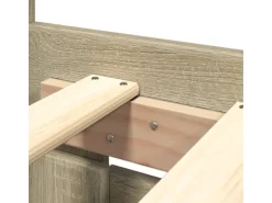 vidaXL Bettgestell mit Kopfteil Sonoma-Eiche 180x200 cm Holzwerkstoff2104136