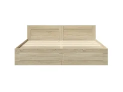 vidaXL Bettgestell mit Kopfteil Sonoma-Eiche 180x200 cm Holzwerkstoff2104136