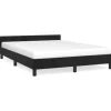 vidaXL Bettgestell mit Kopfteil Schwarz 140x200 cm Samt Modell 11398799
