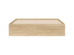 vidaXL Bettgestell mit Schubladen Sonoma-Eiche 140x200cm Holzwerkstoff1957486