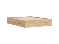 vidaXL Bettgestell mit Schubladen Sonoma-Eiche 140x200cm Holzwerkstoff1957486