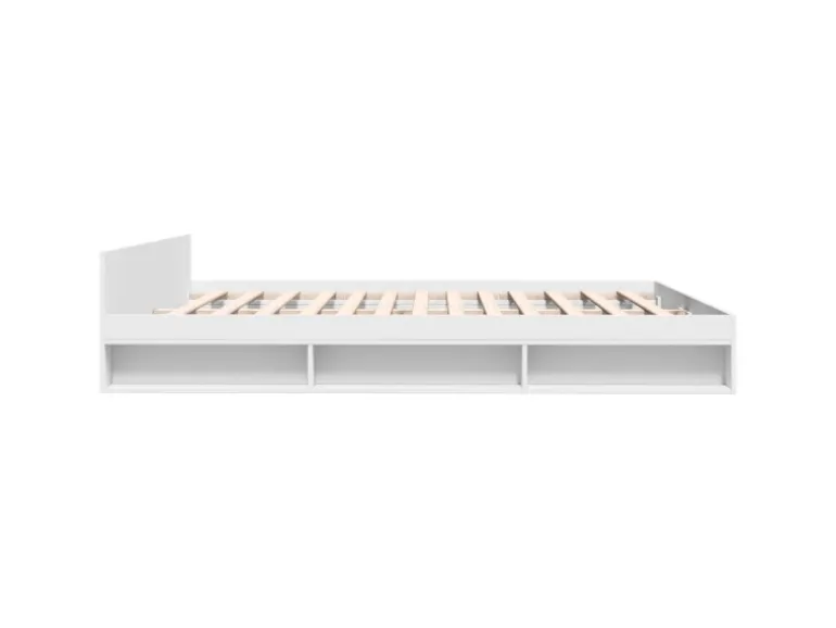 vidaXL Bettgestell mit Schubladen Weiß 200x200 cm Holzwerkstoff 3280720