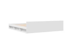 vidaXL Bettgestell mit Schubladen Weiß 200x200 cm Holzwerkstoff 3280720