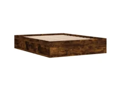 vidaXL Bettgestell Räuchereiche 140x200 cm1925305