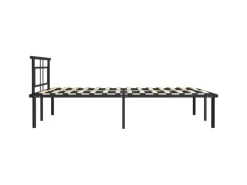 vidaXL Bettgestell Schwarz Metall 140x200 cm Modell 5651016