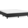vidaXL Bettgestell Schwarz 180x200 cm Kunstleder1370092