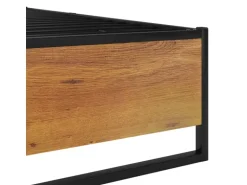 vidaXL Bettgestell Schwarz Metall 140x200 cm Modell 3651003
