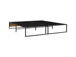 vidaXL Bettgestell Schwarz Metall 140x200 cm Modell 3651003
