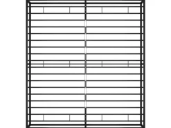 vidaXL Bettgestell Schwarz Metall 140x200 cm Modell 2650996