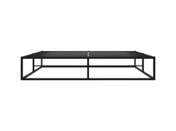 vidaXL Bettgestell Schwarz Metall 140x200 cm Modell 2650996