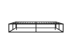 vidaXL Bettgestell Schwarz Metall 140x200 cm Modell 2650996