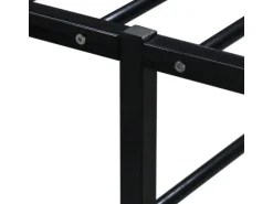 vidaXL Bettgestell Schwarz Metall 140x200 cm Modell 2650996