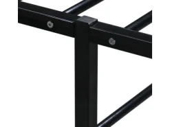 vidaXL Bettgestell Schwarz Metall 180x200 cm Modell 2650998