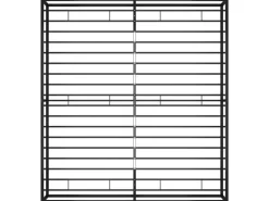 vidaXL Bettgestell Schwarz Metall 180x200 cm Modell 2650998