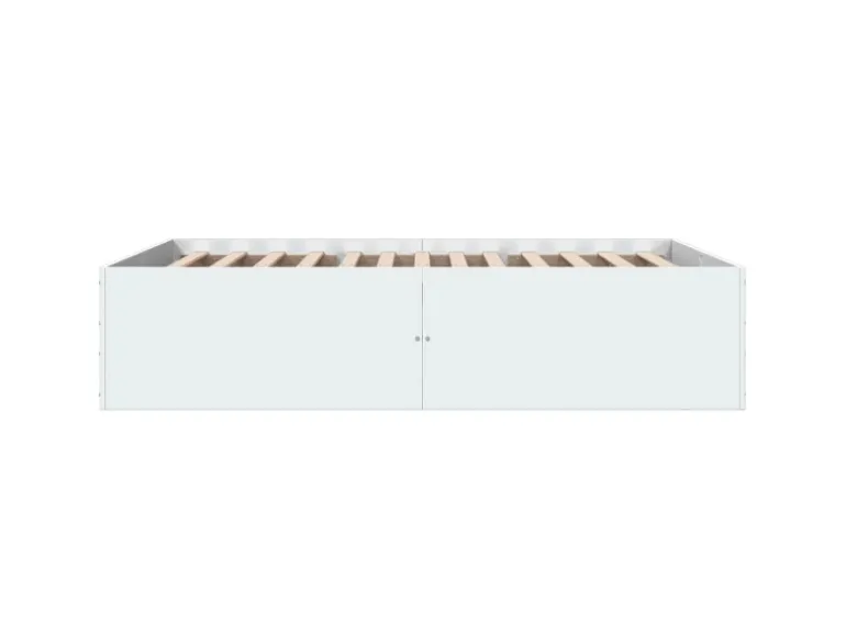 vidaXL Bettgestell Weiß 140x200 cm Holzwerkstoff 3280923