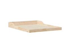vidaXL Bettrahmen Braun 160 x 200 cm Massives Kiefernholz 873307