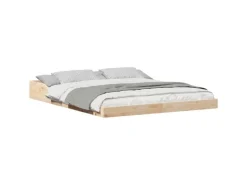 vidaXL Bettrahmen Braun 160 x 200 cm Massives Kiefernholz 873307