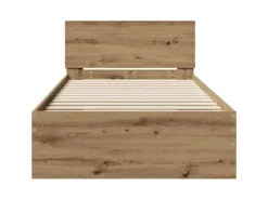 vidaXL Bettrahmen mit Kopfteil Artisan-Eiche 90 x 200 cm Holzwerkstoff 871655