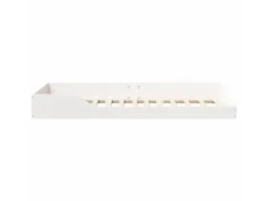 vidaXL Bettrahmen Weiß 90 x 200 cm Massives Kiefernholz 873389