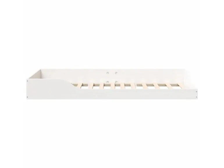 vidaXL Bettrahmen Weiß 90 x 200 cm Massives Kiefernholz 873389