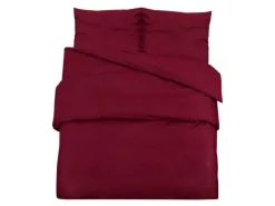 vidaXL Bettwäsche-Set Bordeauxrot 155x220 cm Leichte Mikrofaser 136039