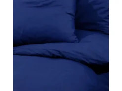 vidaXL Bettwäsche-Set Marineblau 200x220 cm Baumwolle 136153