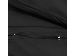 vidaXL Bettwäsche-Set Schwarz 155x220 cm Leichte Mikrofaser 135975