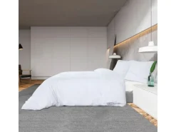 vidaXL Bettwäsche-Set Weiß 135x200 cm Baumwolle 136166