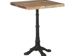 vidaXL BistRotisch 60x60x76 cm Altholz Massiv