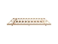 vidaXL Bodenbettgestell Braun 180 x 200 cm Massivholz Kiefer 873061