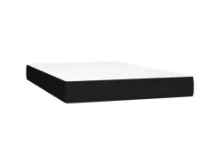 vidaXL Boxspringbett mit Matratze Schwarz 120x200 cm Stoff1373129