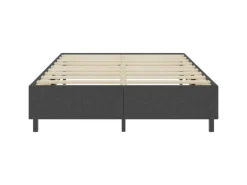 vidaXL Boxspring-Bettgestell Grau Stoff 160x200 cm621161