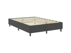 vidaXL Boxspring-Bettgestell Grau Stoff 160x200 cm621161