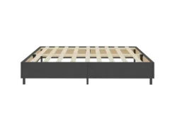 vidaXL Boxspring-Bettgestell Grau Stoff 200x200 cm621163