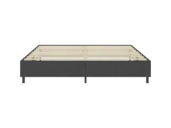 vidaXL Boxspring-Bettgestell Grau Stoff 200x200 cm621163