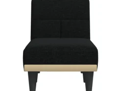 vidaXL Chaiselongue Schwarz Stoff Modell 3