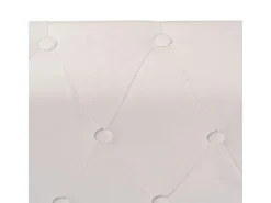 vidaXL Chesterfield Ecksofa 5-Sitzer Kunstleder Weiß