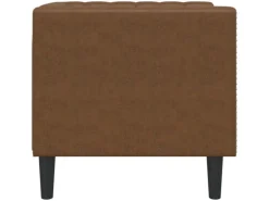 vidaXL Chesterfield-Sessel Braun Kunstleder in Wildleder-Optik 2164395