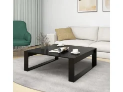 vidaXL Couchtisch Schwarz 100x100x35 cm Holzwerkstoff Modell 1