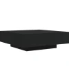 vidaXL Couchtisch Schwarz 100x100x31 cm Holzwerkstoff