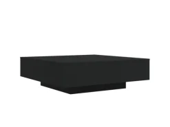vidaXL Couchtisch Schwarz 100x100x31 cm Holzwerkstoff
