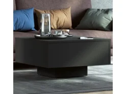 vidaXL Couchtisch Schwarz 60x60x31,5 cm Holzwerkstoff