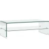vidaXL Couchtisch Transparent 98×45×31 cm Hartglas 284745