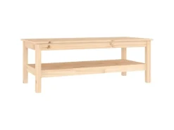 vidaXL Couchtisch 110x50x40 cm Massivholz Kiefer 814274