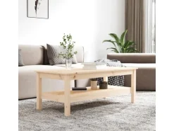 vidaXL Couchtisch 110x50x40 cm Massivholz Kiefer 814274