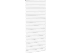 vidaXL Doppelrollo Weiß 100x200 cm Stoffbreite 95,9 cm Polyester 4014781